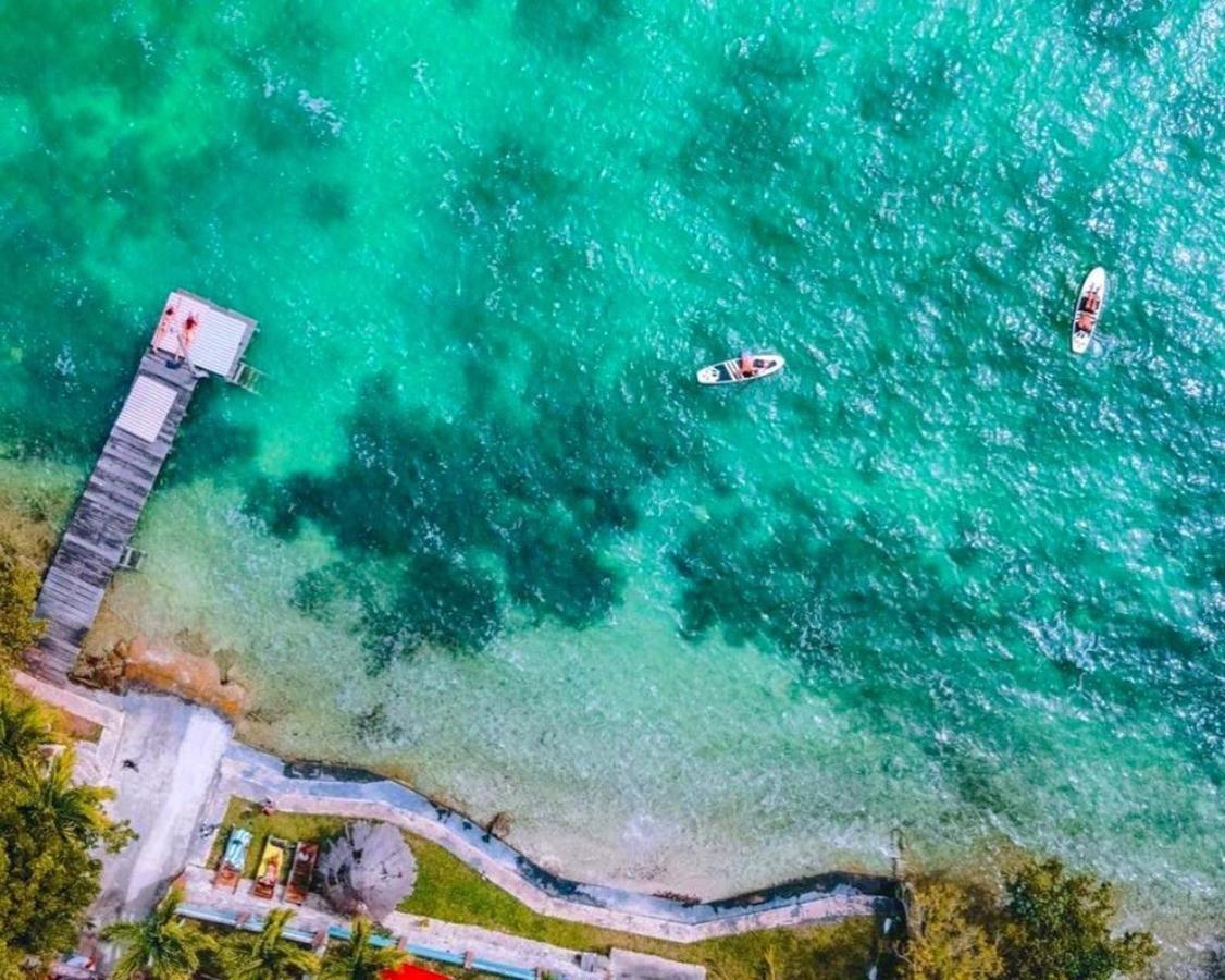 Villa Santuario Lake Front Oasis Bacalar Esterno foto