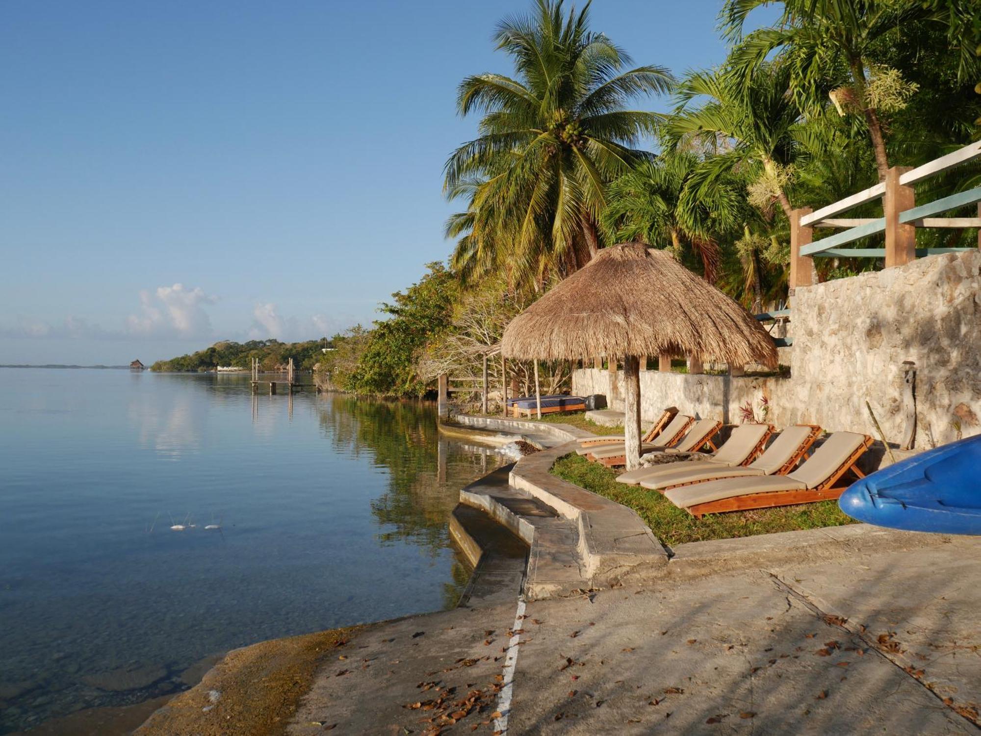 Villa Santuario Lake Front Oasis Bacalar Esterno foto