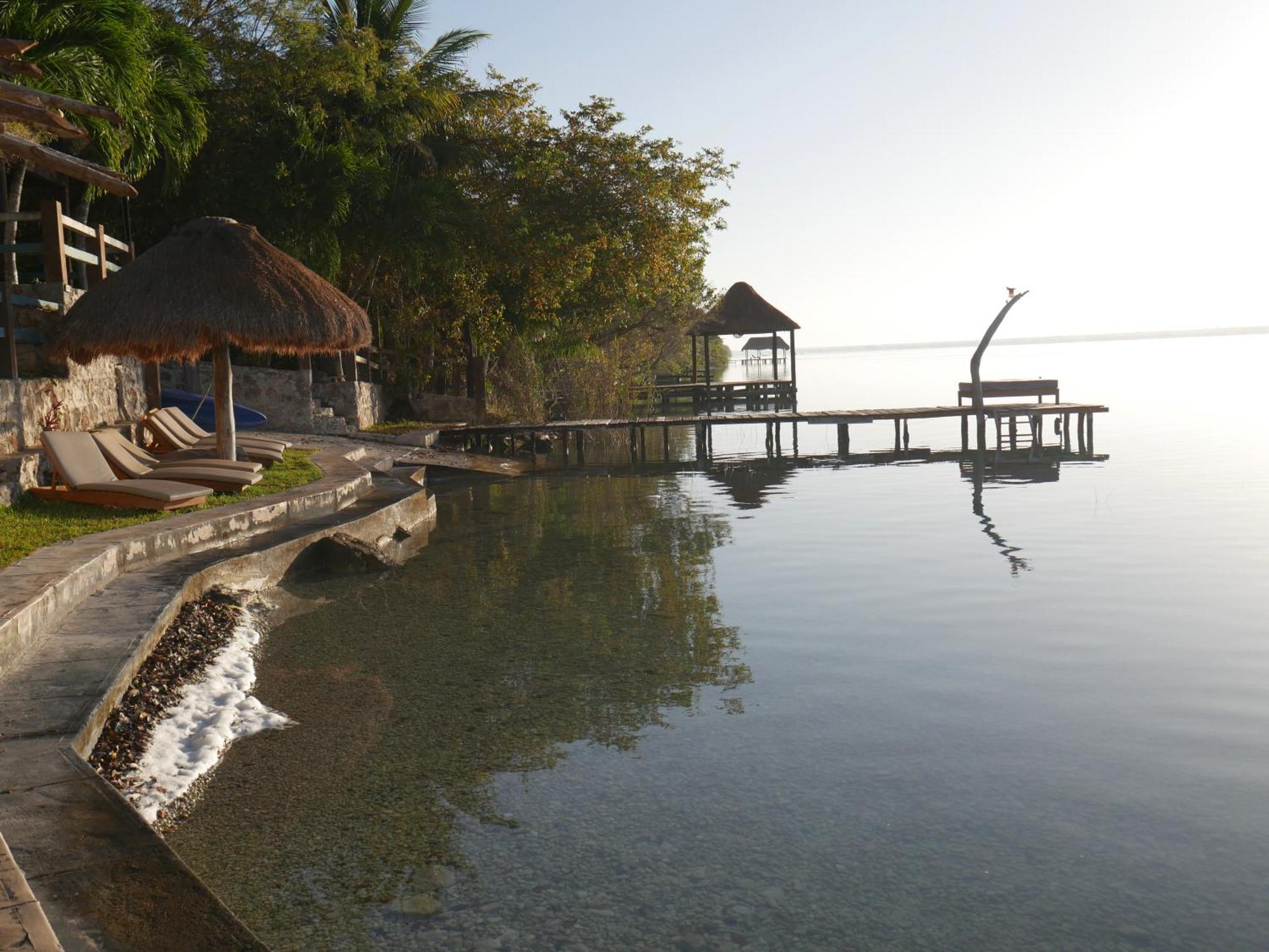 Villa Santuario Lake Front Oasis Bacalar Esterno foto