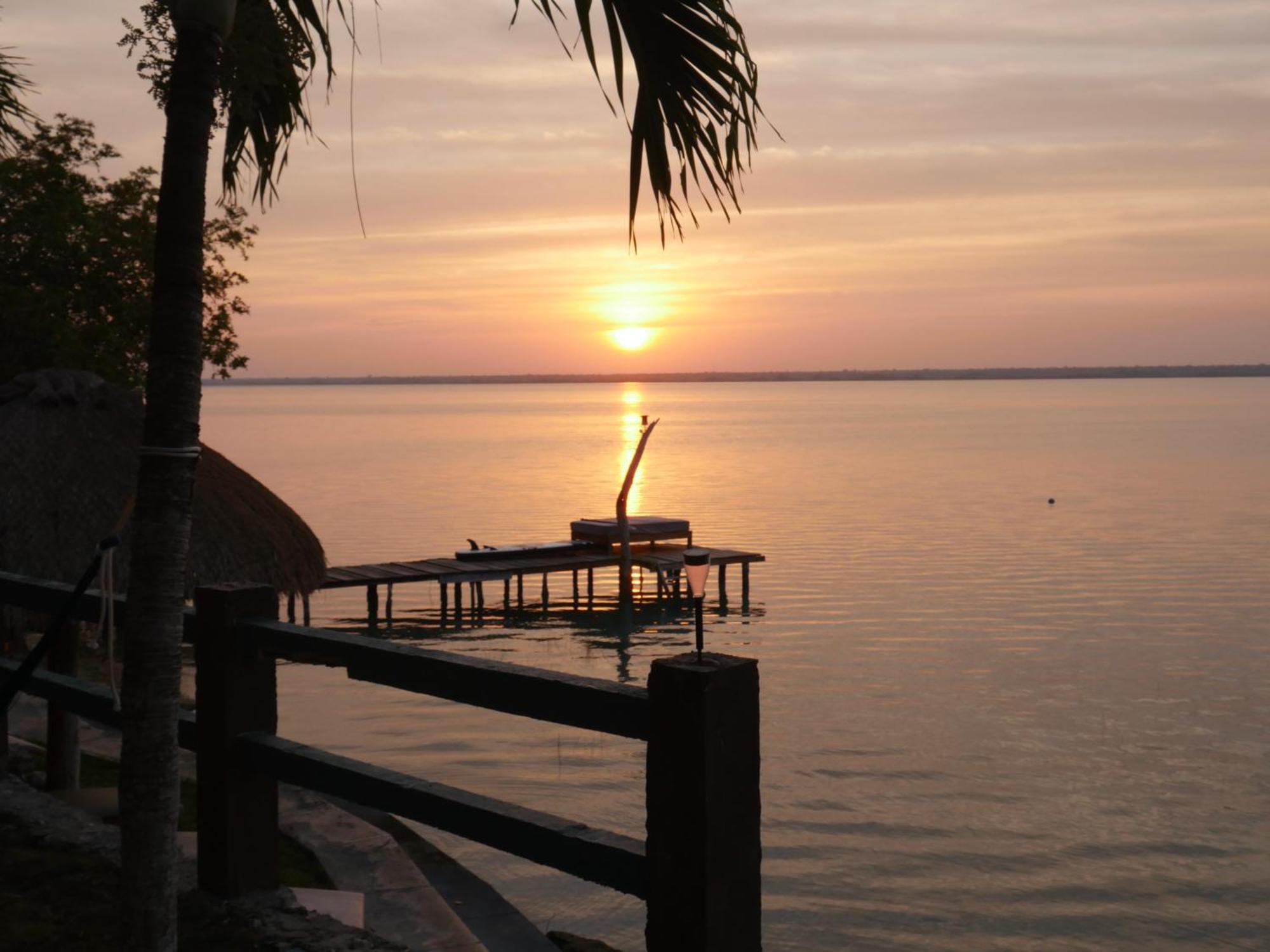 Villa Santuario Lake Front Oasis Bacalar Esterno foto